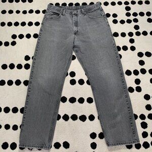 Wrangler Jeans Mens 34x31 Faded Charcoal Straight Leg Relaxed Fit Workwear 90s
